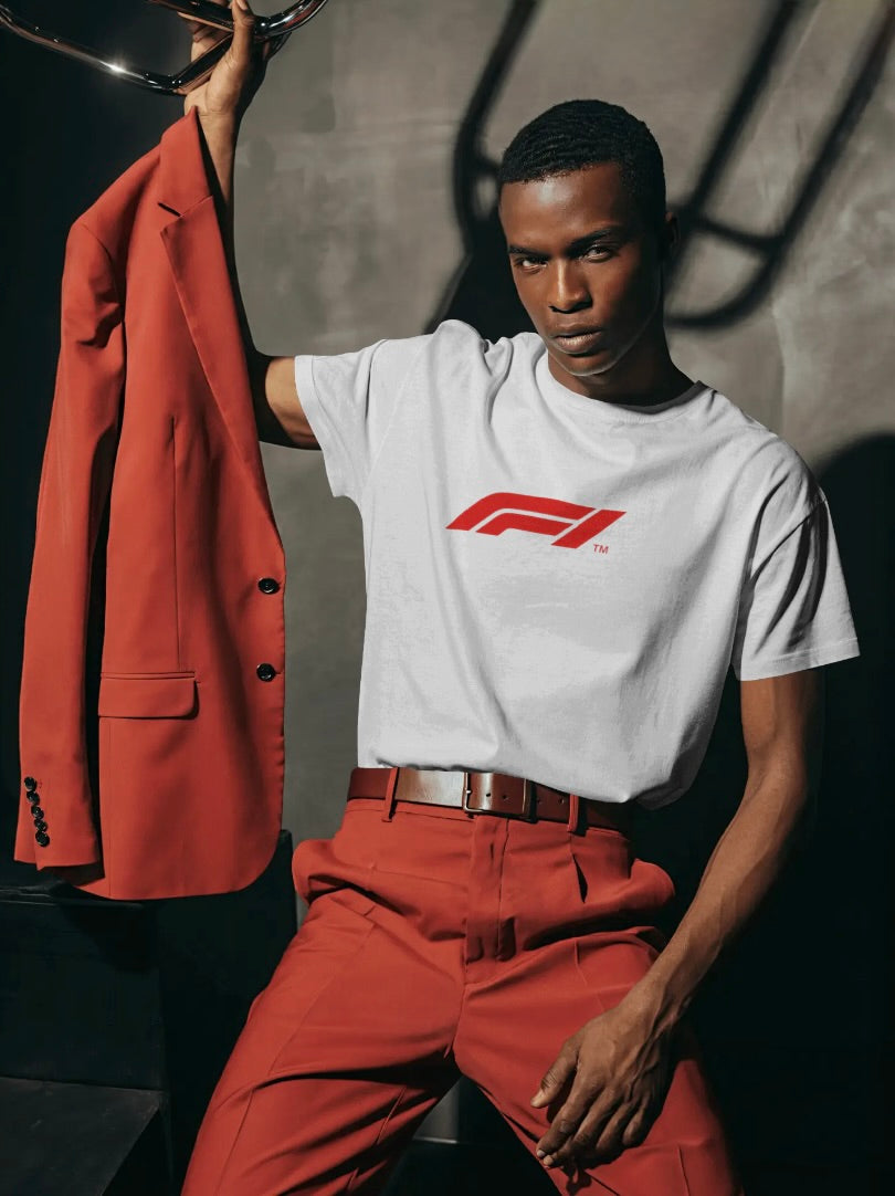 F1 Lewis Hamilton unisex Tshirt white